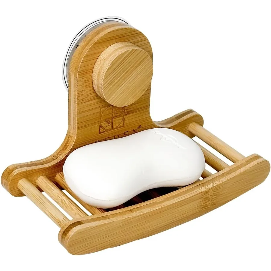 

Настенная мыльница, съемная бамбуковая мыльница с дуговой формой, предназначенная для ванной комнаты, кухни No More Soggy Soap S