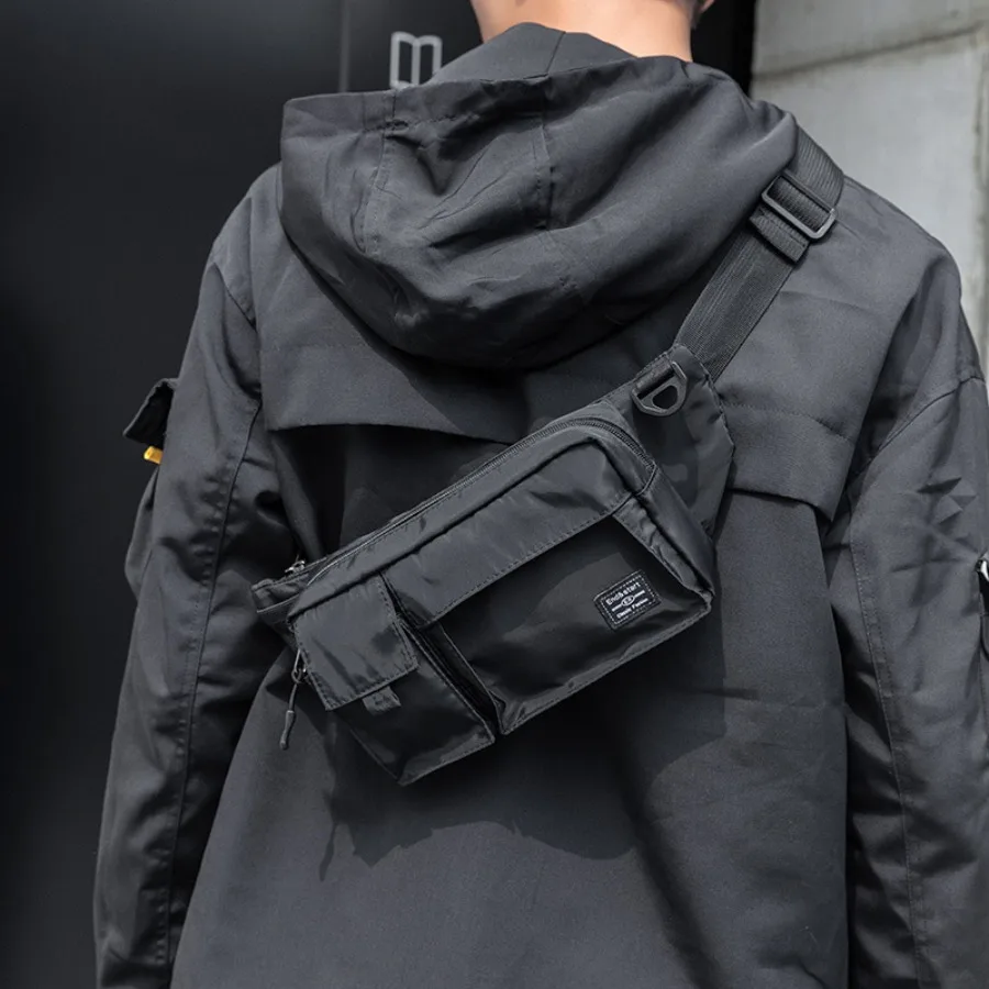 

【New style】fashion brand waist bag -body bag men's chest bag casual shoulder bag outdoor sports bag dead flying bag mobile phon