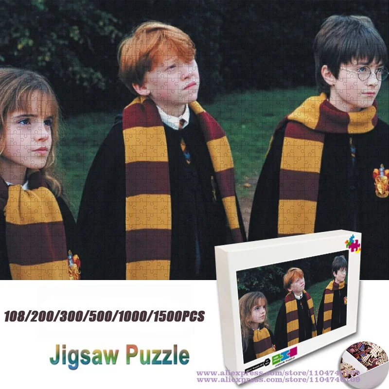 

Movie Harry Potter ﻿characters Puzzle Jigsaw 108/200/300/500/1000/1500Pcs Intelligence Puzzles for Kids & Adults Home Decor