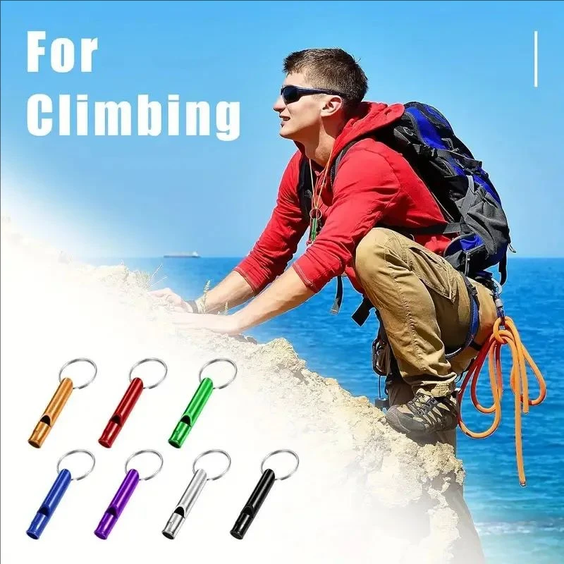 

Emergency Whistle Equipped With Key Ring Suitable For Outdoor Camping Hiking Sports Training And Emergency Signal Accessories