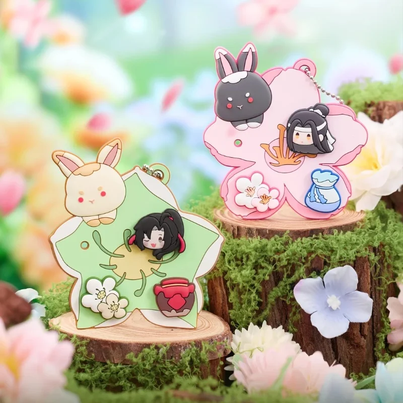 

Genuine Mo Dao Zu Shi Anime Figurine Porcelain Rhyme Flower Language Series Blind Box Q Version Cute Toys Surprise Birthday Gift
