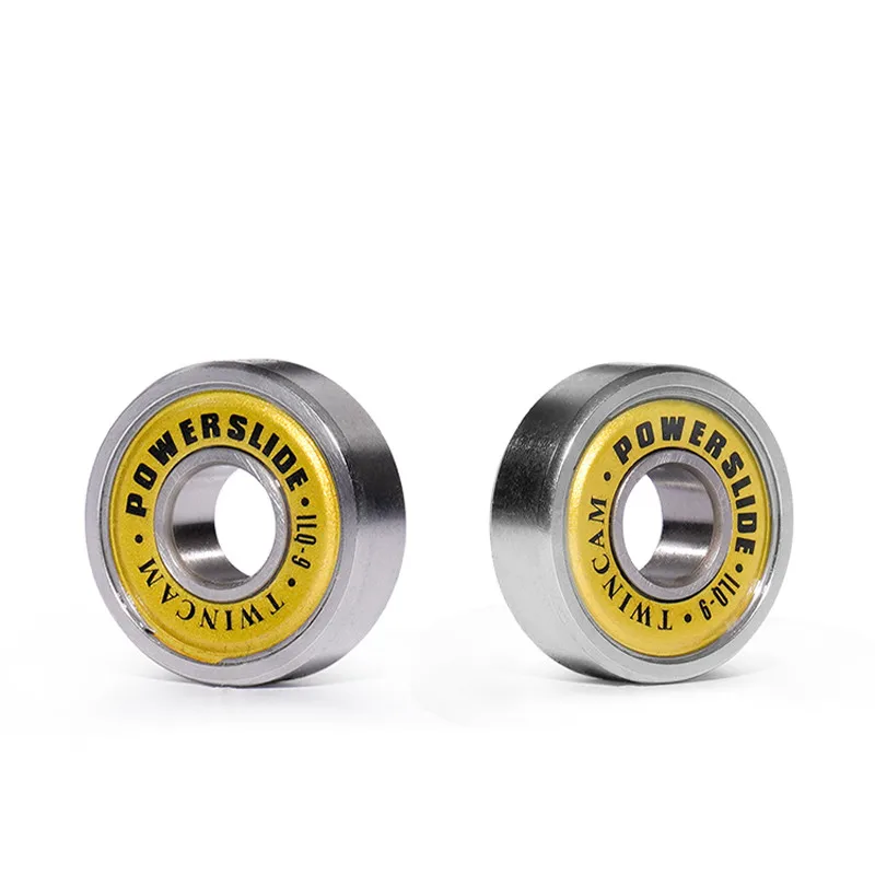 

Inline Skates Bearing 100% Original Powerslide ILQ-9 Bearings 16pieces 608 Miniature Ball Radial Ball Bearings EVO Gold Cover