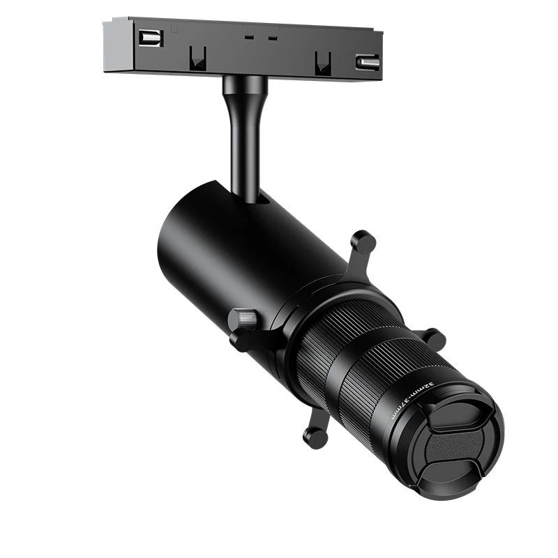 

10W LED Track Profile Spot Light Adjustable Focus Projection 3200K/4000K/5600K COB Zoom Spotlight for Luxury Stores Museums