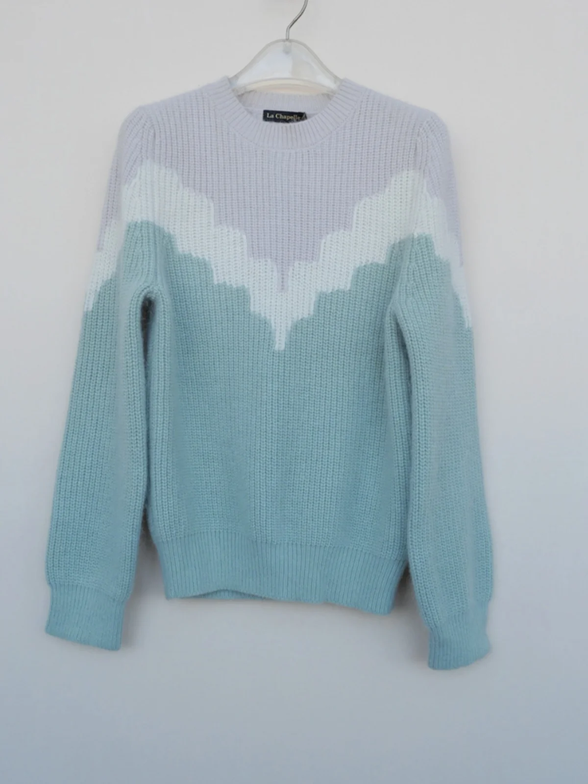 

Women's adient round Ne Sweater Soft Rabbit Hair Blend Winter Comfortable SML Series Long Sve Knitwear een Bean