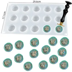 Wax Seal Stamp Silicone Pad 24 Cavity Handmade Wax Seal Seal Mold Silicone Mold Sealing Wax Aid DIY Cake Decorating Tool