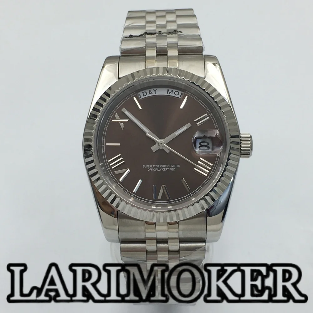 

ALARIMOKER 36mm/39mm men's watch Miyota8285 movement automatic mechanical watch brown dial sapphire glass waterproof wristwatch