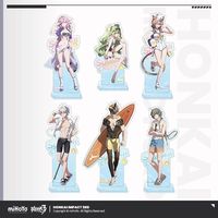 Honkai Impact 3 Plate Desk Decor Summer Cruise Standing Elysia Collection Ornament Mobius Acrylic Doll Kevin Furnishing Articles