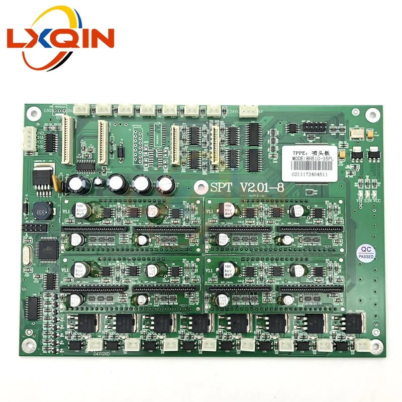 LXQIN SPT510 V2.01-8 Seiko 510 print head board for Phaeton Challener carriage board main board IO board