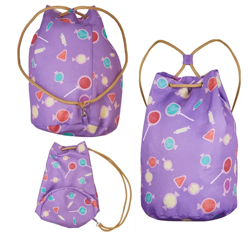 Inside Cartoon Out Bag Joy Cosplay Candy Backpack Drawstring Shoulder Bags Halloween Carnival Party Costume Accessories Gifts