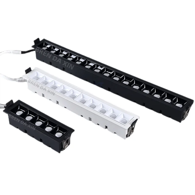 Tuya intelligent dimming 10W20W30W line lights Ceiling lights LED spotlights COB downlights grille lights Indoor lighting bulbs - Image 3