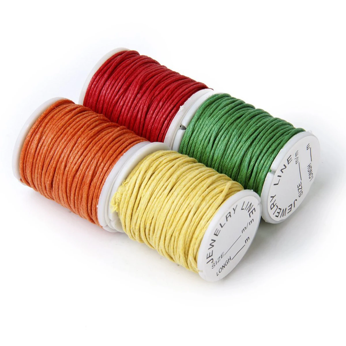 

1mm Thickness Nylon Waxed Cord Random Color Approx 26 Feet per Roll Jewelry Making Crafts Beading Thread Cotton String
