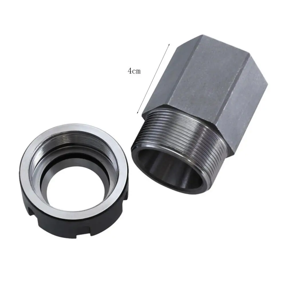 

Silver Gray hexagonal Sleeve Multi-purpose Milling Machine Jacket Conversion Rod Extension Rod Polygon Conversion Sleeve