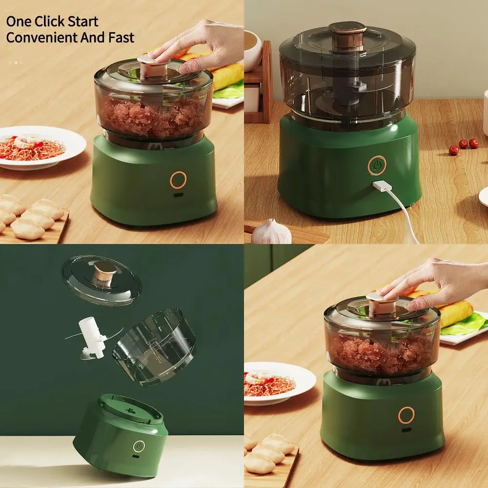 

350ml Multi-functional Meat Grinder Wireless Cooking Machine Garlic Blender Baby Food Machine Food Shredder