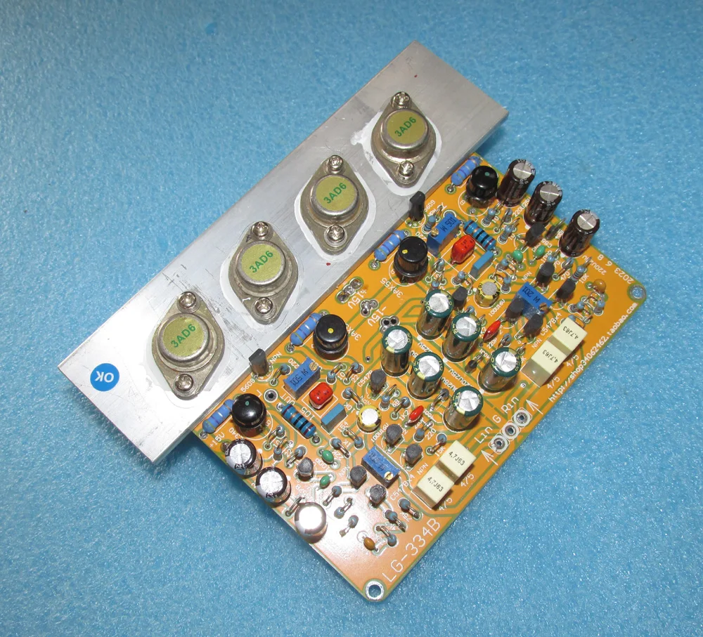 3AD55 germanium tube 20WX2 non-complementary homopolar symmetrical OCL amplifier board discrete component power amplifier