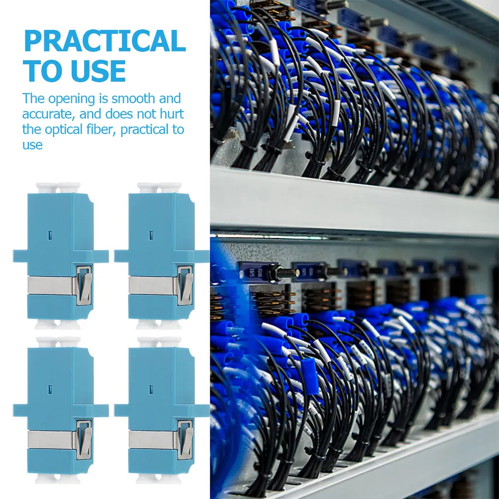 12Pcs Fiber Optic Adapter Reliable Wear Resistant for Optical Fiber Communication Instrument Meter Network Connector Tools