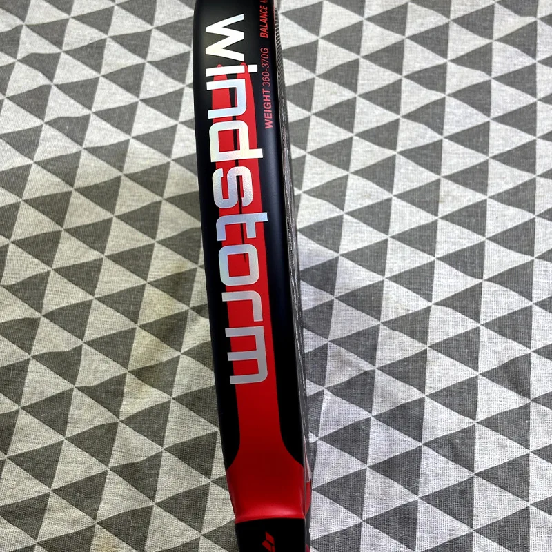Full Carbon fiber material padel racket for club training, stable hitting control rough grain surface, customizable logo anti-br