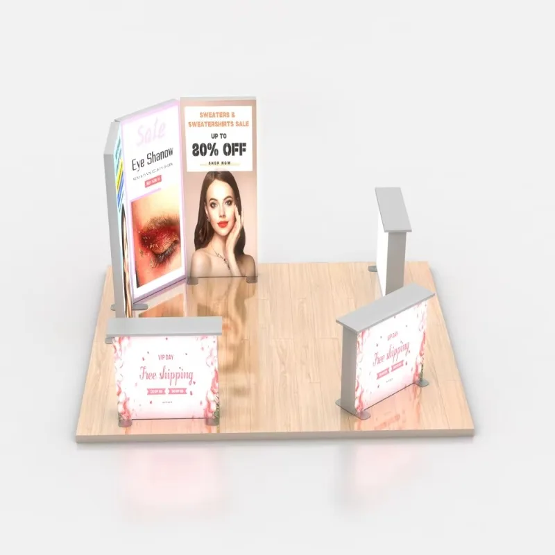 Portable LED Light Box Exhibition Booth Multi-functional Trade Show Advertising Display Stand Business Event Promotion Display view 2