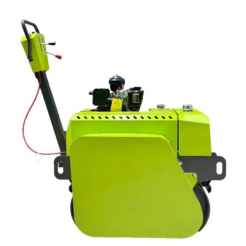 Durable road roller for construction with roller and vibration function