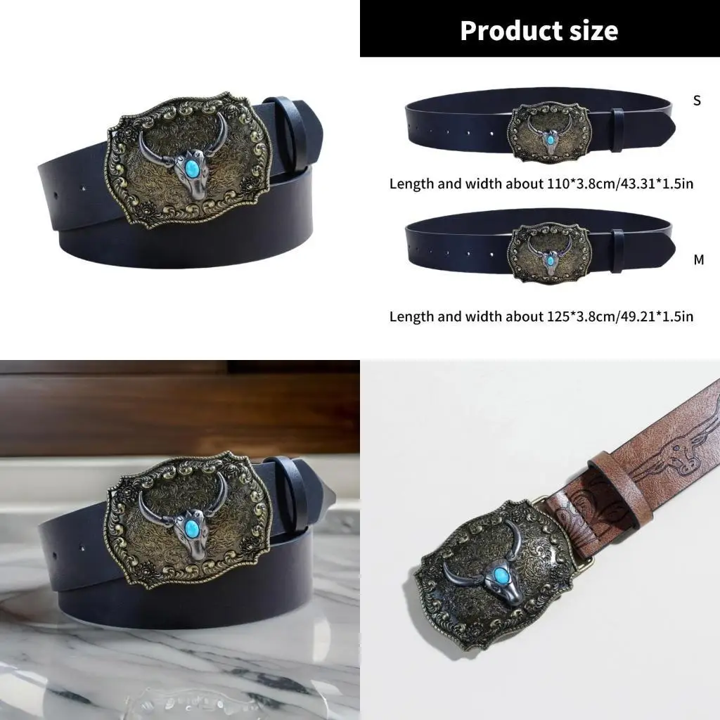 

39BB Waist Chain Punk Chain Carved Embossed Waist Belt Floral