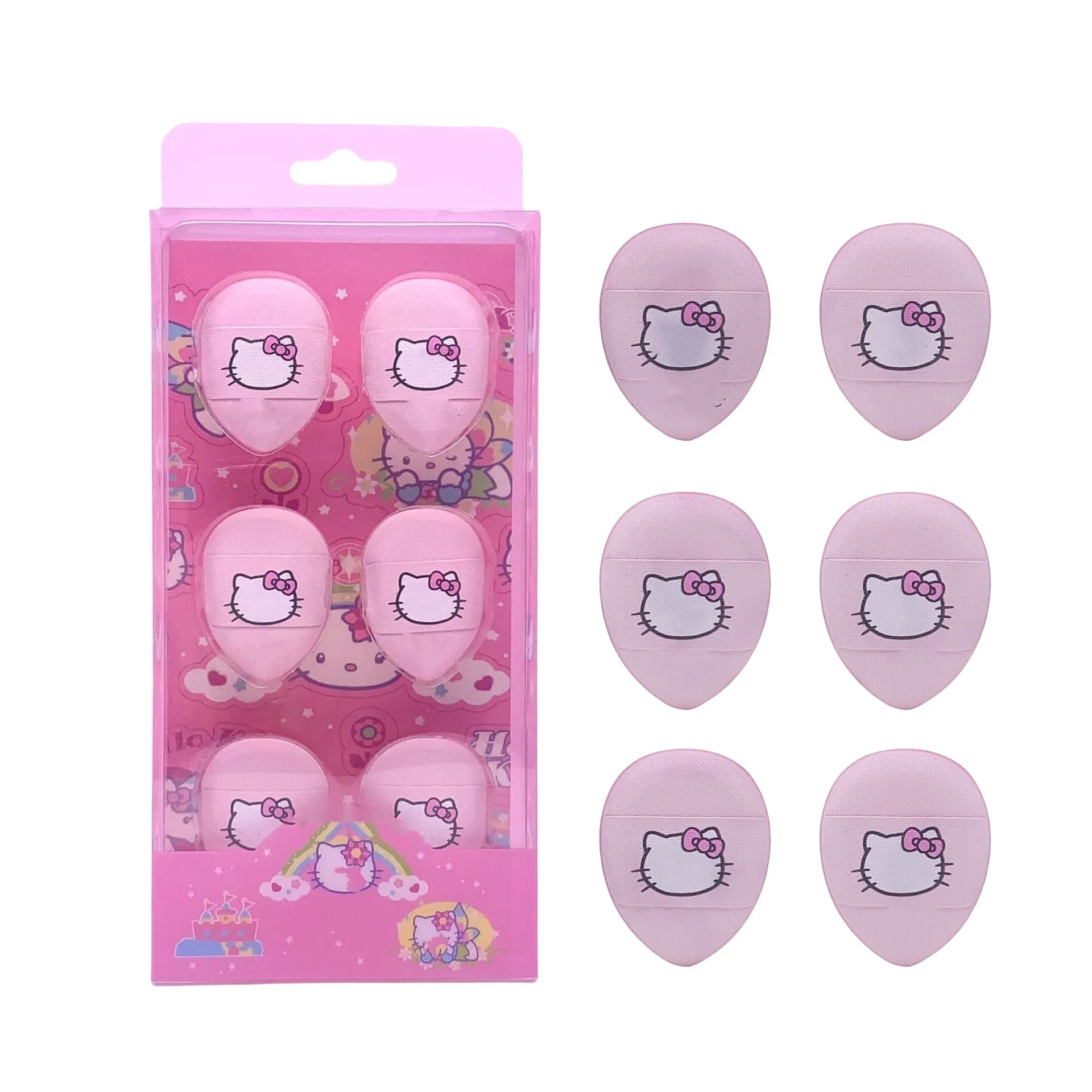 hello kitty air cushion puff kuromi finger mini slippers beauty sponge cosmetic beauty puff makeup make upaccessories girls gift