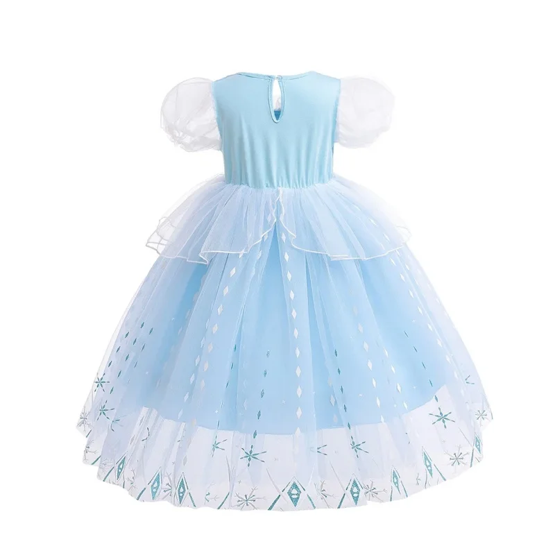 Frozen Elsa Anna Girl Princess Cosplay Dress Baby Charm Children' Day Revelry Festival Party Ball Gown Costume fantastico Vestido