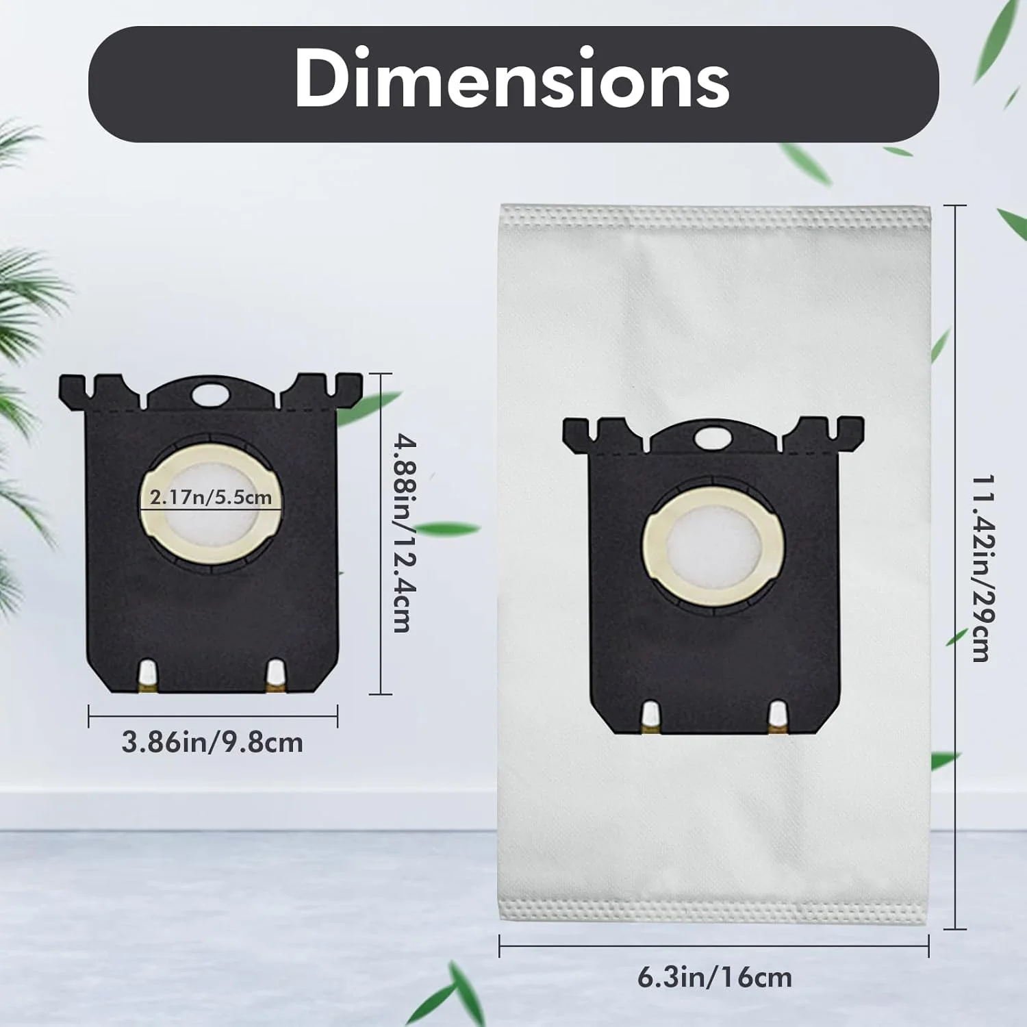 حقيبة S متوافقة مع مكنسة الكترولوكس S-Bag الكلاسيكية EL200F EL8500 EL202G EL6985 EL6988 EL6989 EL4100