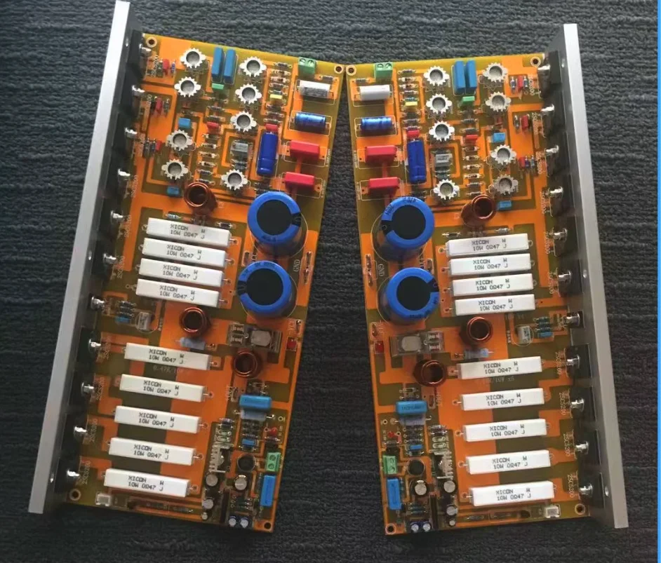 

2pcs Assemble FM711 Amplifier Board HiFi Audio Pre-Amp Base On FM711 Circuit