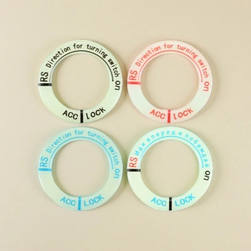 

1 шт. мотоциклетный светящийся переключатель зажигания 3D наклейка, черный/красный/синий/черный красный светящийся брелок наклейка, автомобильные аксессуары для мотоциклов