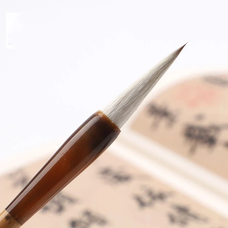 Woolen Mixed Hair Chinese Calligraphy Painting Brush Regular Seal Running Script Professional Calligraphy Brush Bird Landscape