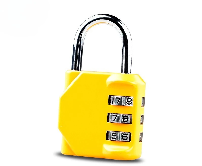 Resettable  Padlock Outdoor 4 Digit Padlock with Combination Waterproof and Heavy Duty Combination 1pc Combination Lock