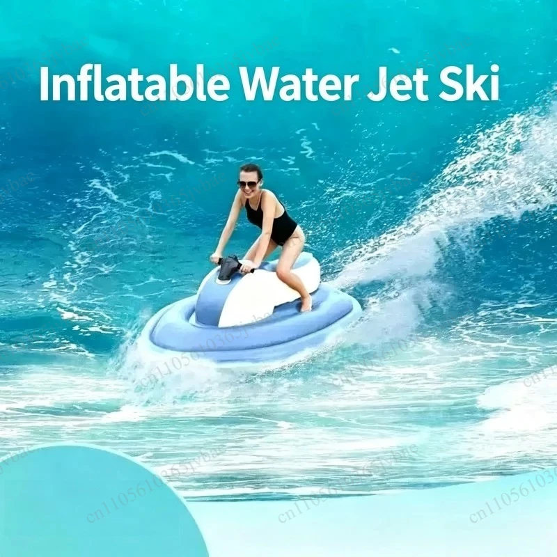 The Foldable Inflatable Water Boat Is Equipped with Electric Thrusters and Remotely Controlled Sliding Amusement Equipment