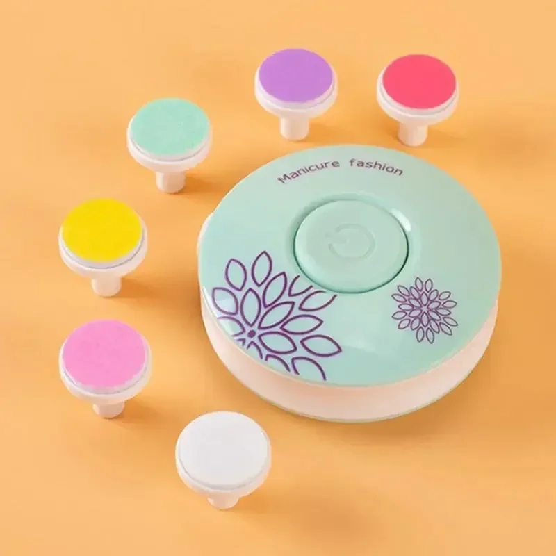 

Baby Nail Trimmer Electric Kid Nail Polisher Tool Nail Clipper Newborn Care Kit 6 Grinding Head Set Children Adults Nail Trimmer