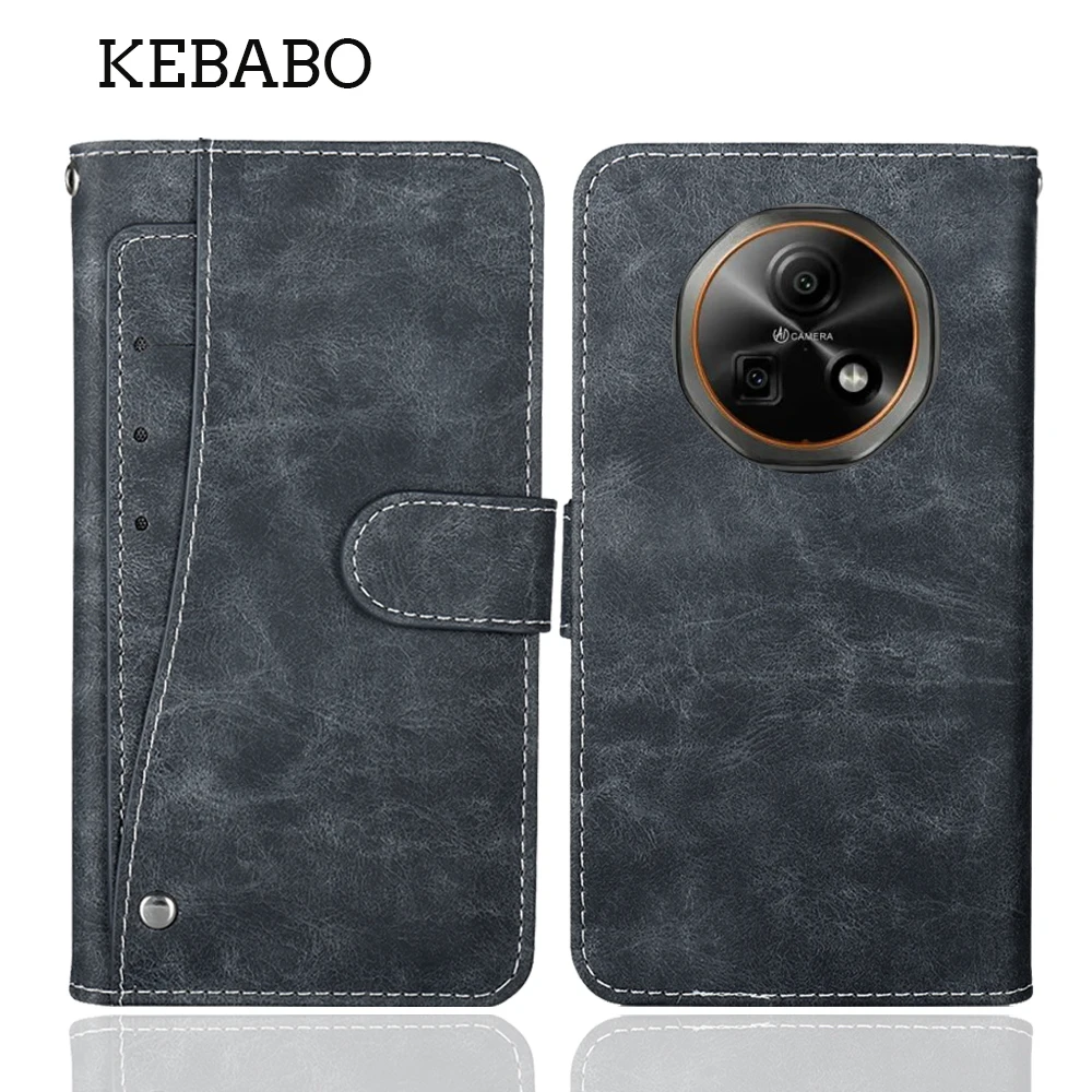 Leather Wallet Doogee Fire 5 Case 6.6" Fashion Luxury Protective Customize Cover Phone Vintage Book Style