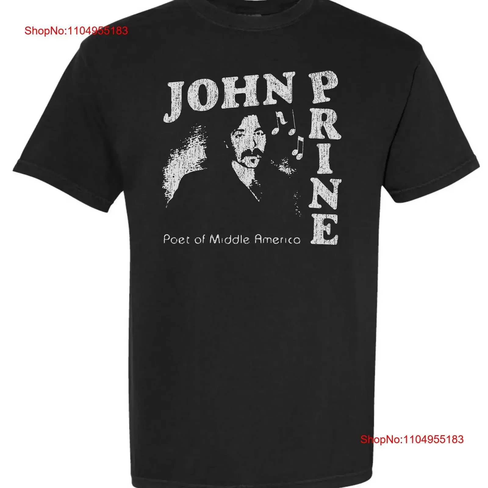 

John Prine Poet of Middle America T Shirt OH BOY RECORDS vintage Washed Casual Soft Breathable fashion designer clothes