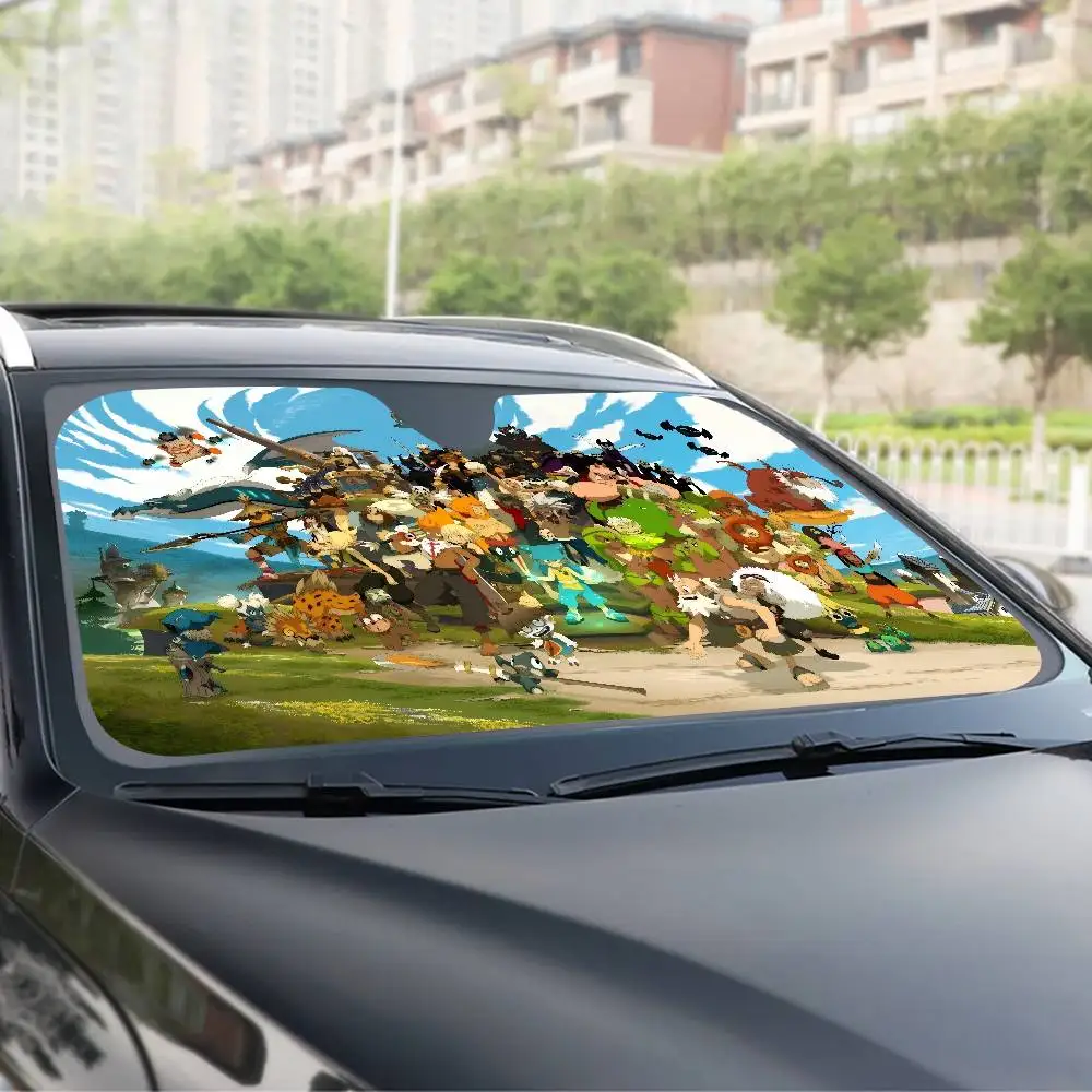 Role Playing Game W-WakfuS Car Sun Shade Windshield Foldable Cute Funny Sunshade By Vincent For Car Truck SUV Blocks view 6