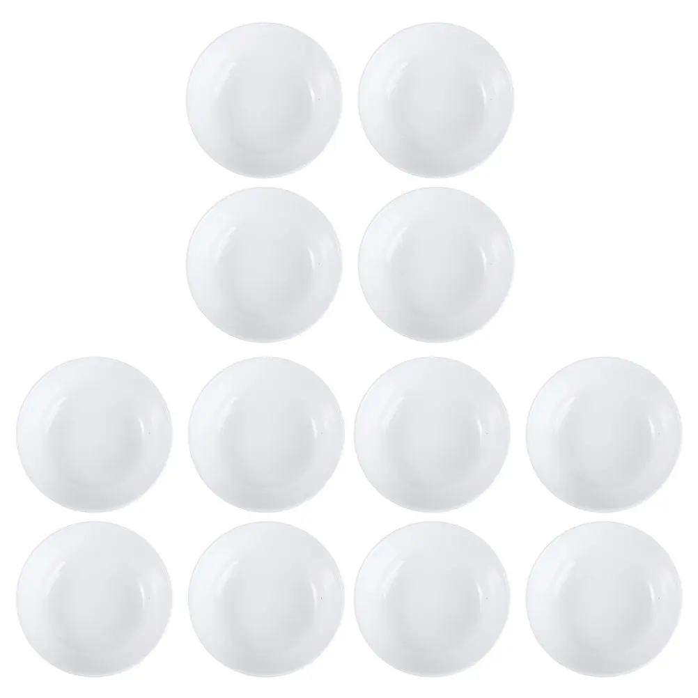 12Pcs Bone China Paint Tray Set Fine Craftsmanship Easy Clean Portable Multi-Function Mixing Pallet for Household Professional