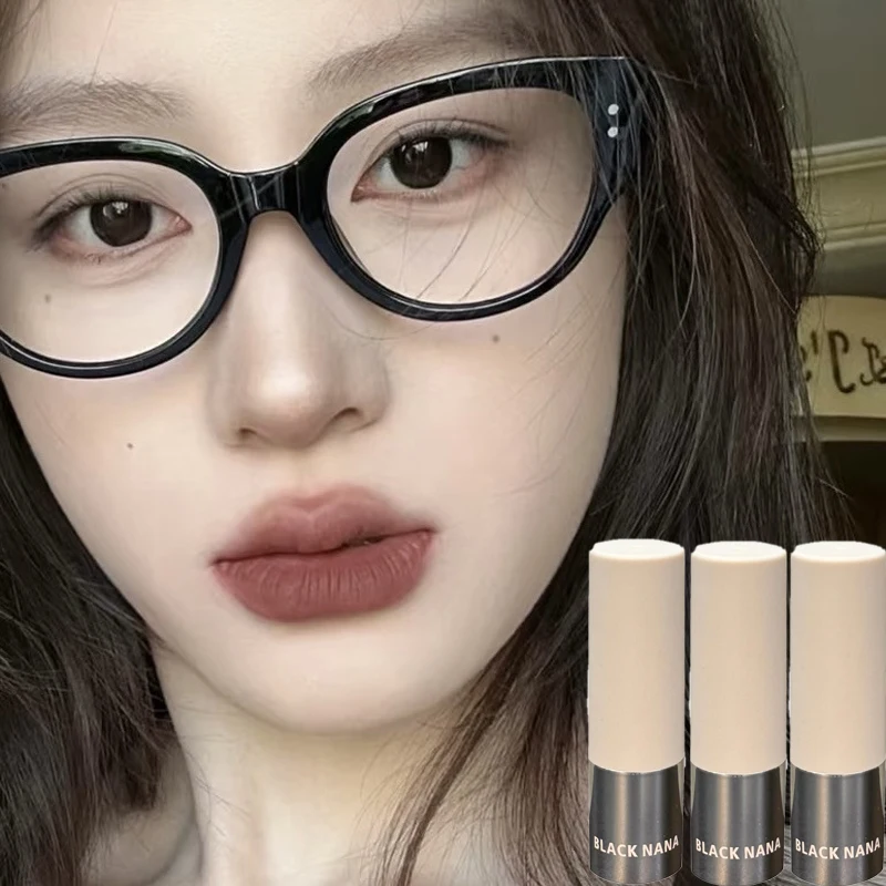 Nude Mist Dark Red Lipstick Pen Long Lasting Waterproof Lip Glaze Tint Milky Tea Lip Glaze Non-stick Cup Korean Lip Tint Makeup