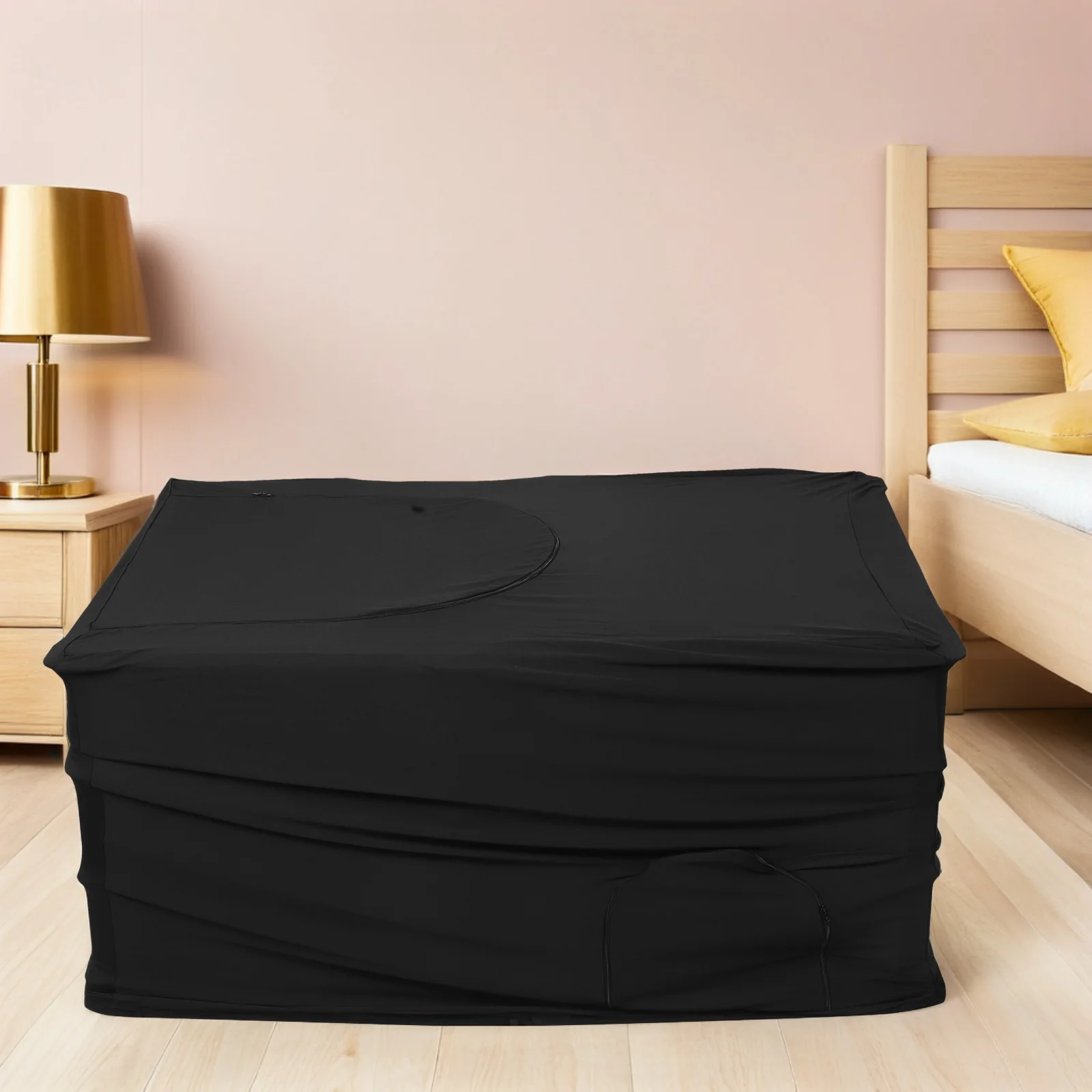 غطاء سرير قابل للتنفس بسط تعتيم ناموسية خيمة غرامة شبكة سستة البوليستر مكافحة سقوط تصميم نسيج مرن ضوء الضوضاء