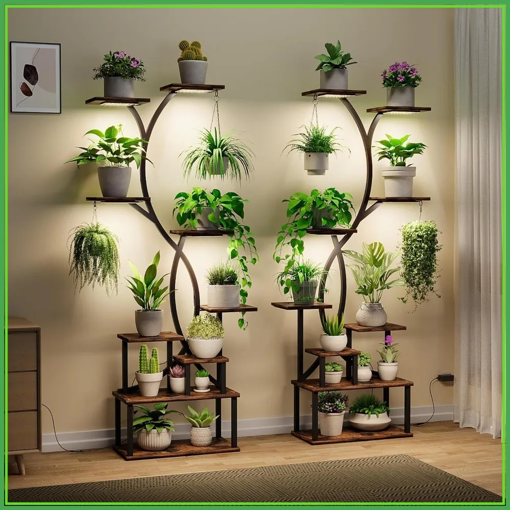 9-Tier Wood Plant S…