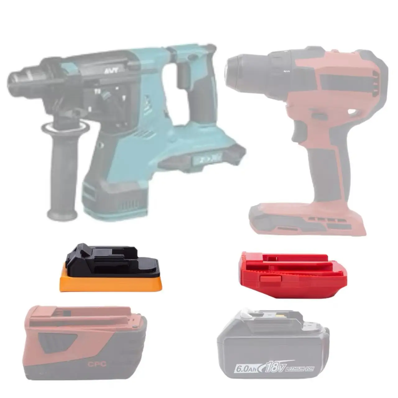 Converter Adapter For Hilti /Makita 18v Lithium-ion Battery Conversion To Makita /Hilti B22V Batteries Tool Connector Attachment