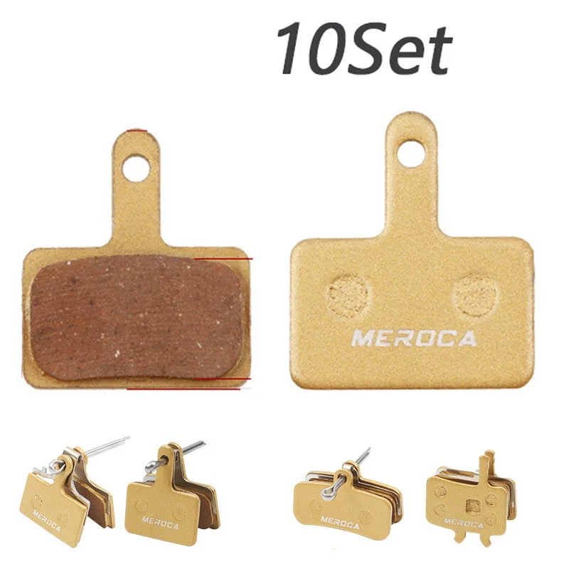 Meroca Bicycle Brake Pads Semi-Metallic MTB Disc Brake Pads for Shimano Type Balatas G01S XTR XT M9000 SLX M7000 M666 M675 M615