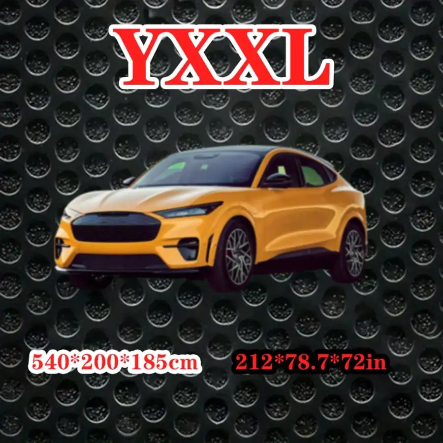 212*79*71 Inch Universal Fit All-Weather SUV Car Cover - Waterproof, Breathable, UV, Snow, Wind Protection - Durable, Full Exterior Coverage For SUV Automobiles