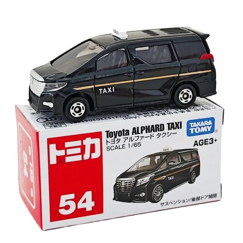 

TAKARA TOMY Tomica 1/65 Alloy Toy Car Model Red - White Box No.54 Toyota Alphard Taxi Exquisite Car Ornament for Boys