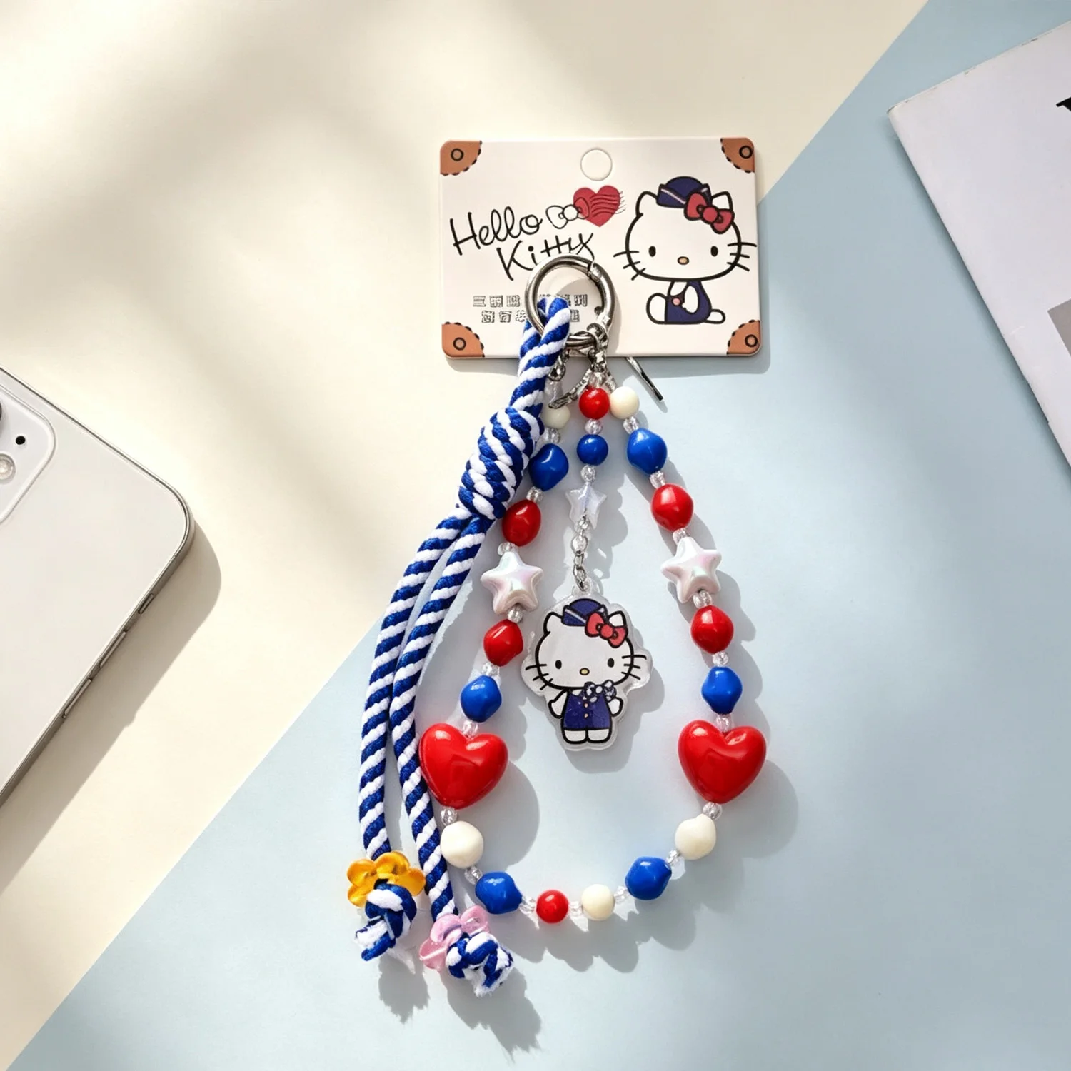 Hello Kitty, My Melody, Cinnamoroll: een sleutelhanger met personages, een sieraad voor je tas, een kleurrijk kralenontwerp, een leuk cadeau voor de feestdagen of een verjaardag, geschikt voor een