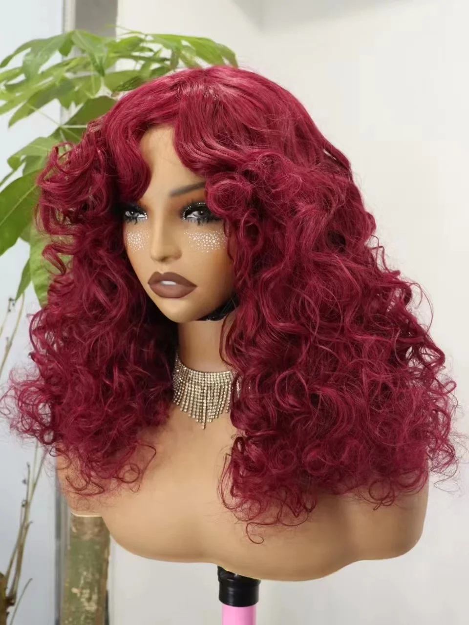 

300 Denisty Full Machine Wigs 99j Bang Wig Человеческие волосы Свободные волнистые парики 100% человеческие волосы Предварительно выщипанные короткие парики Боб для чернокожих женщин