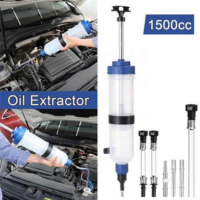 1500CC Car Brake Fluid Oil Replacement Tool Oil Extractor Pump Filling Bottle Transfer Car Fuel Pump Dispenser