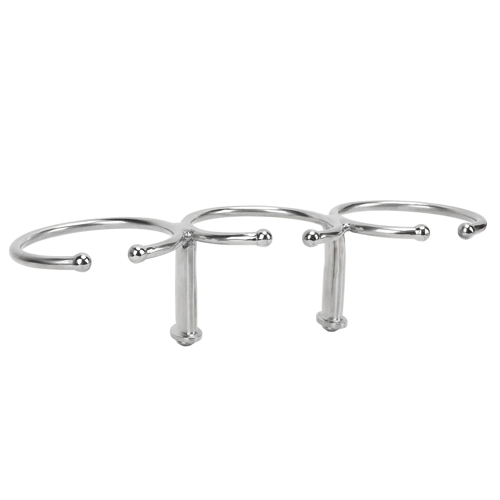 

Держатель для чашки с тройным кольцом для лодки, полированная отделка из нержавеющей стали 316, открытый дизайн, высокая стабильность, держатель для морских напитков для яхт, грузовика, автомобиля