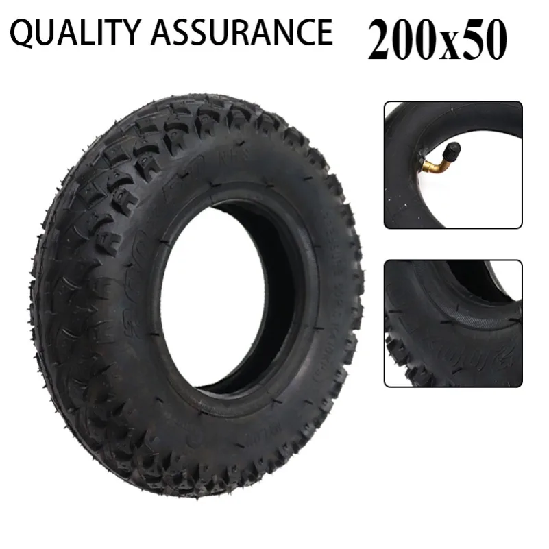 8 Inch Scooter Front Tire 200x50 Inner and Outer  Off Road  Four Wheel Electric Skateboard  Cross Country