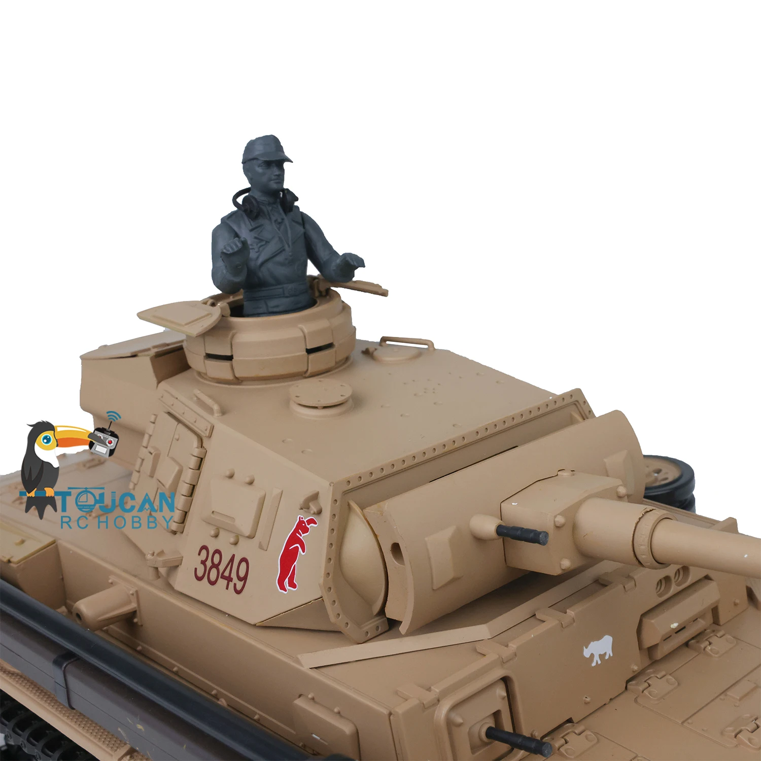 2,4 G Heng Long RC Panzer im Maßstab 1:16, 7,0 Kunststoff Deutscher Panzer III H RTR Funksteuerung Panzer Modell 3849 Autos Spielzeug TH17363