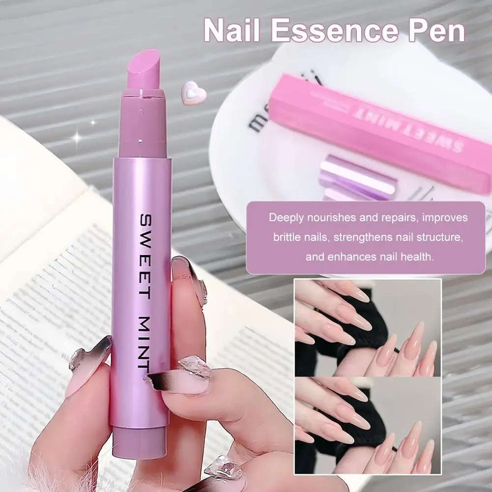 3-In-1 Hand Armor Essence Brush Repairing Nail Protection Oil Finger Edge Oil Moisturizing Skin Cuticle Remover Nail Pen ﻿
